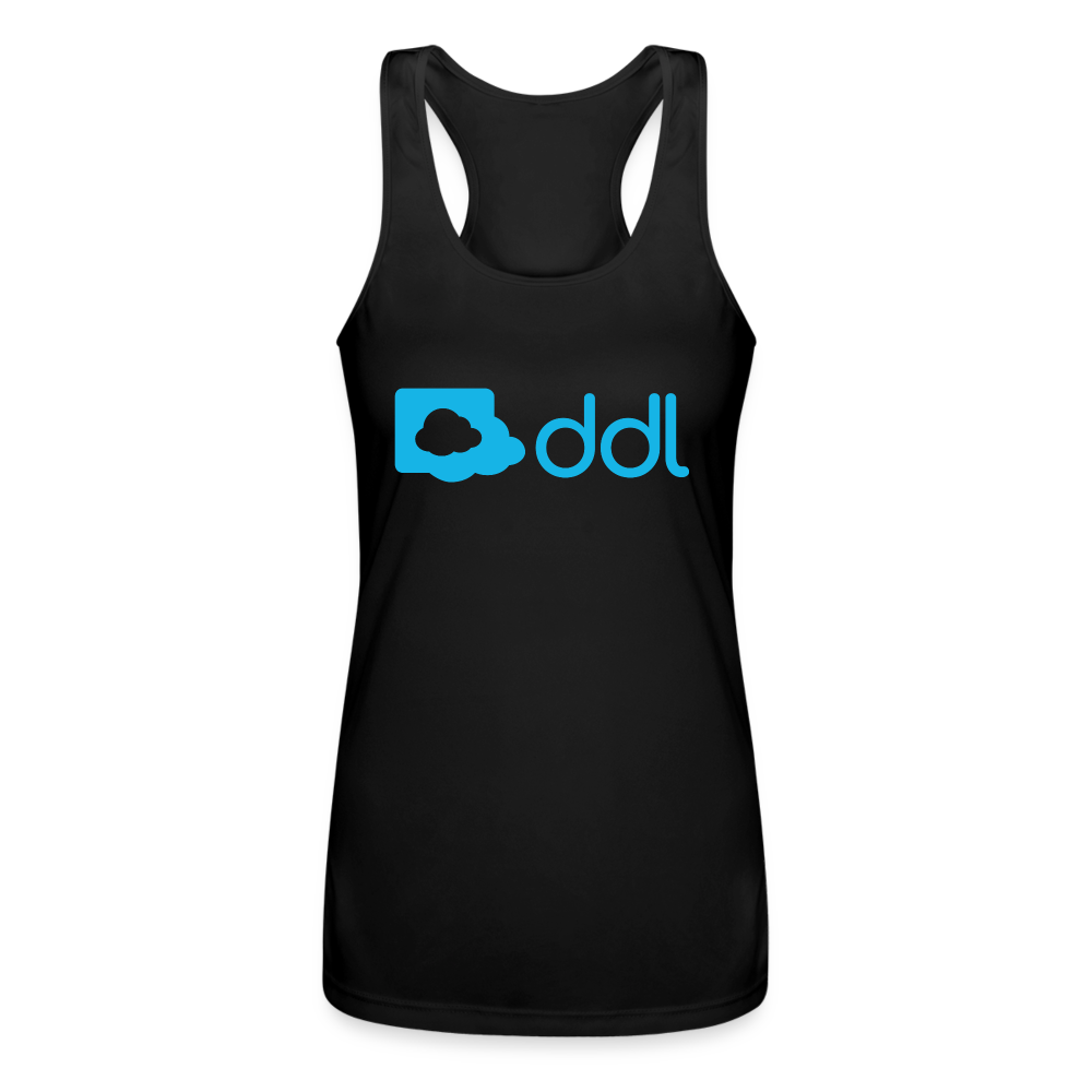 ddl Women’s Performance Racerback Tank Top - black